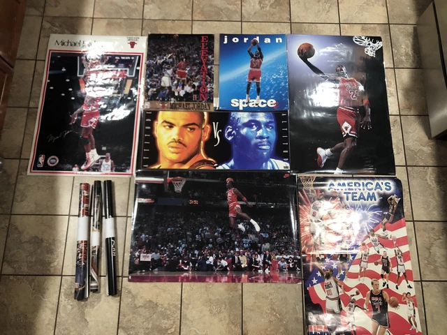 10~MICHAEL JORDAN POSTERS Charles Barkley 1993 Attitude vs