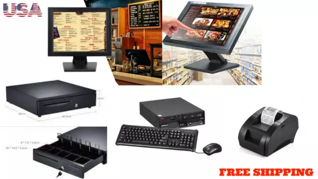 NEW15" Point of sale POS system register Touch screen restaurant retail Bar Deli