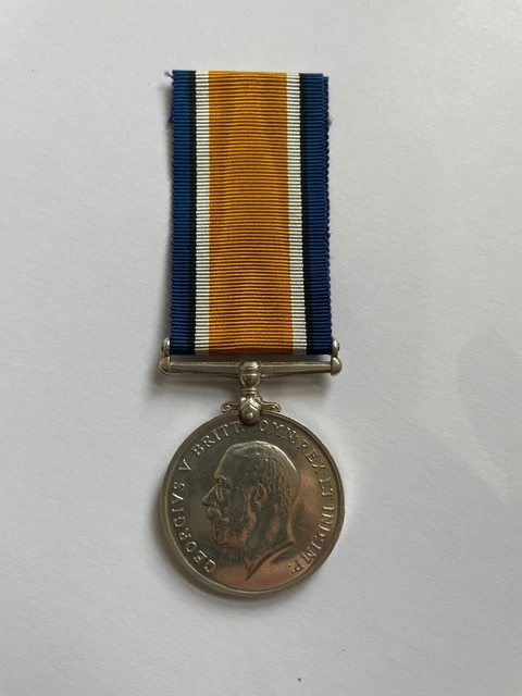 British War Medal WW1 PTE D W Knell with Ribbon.