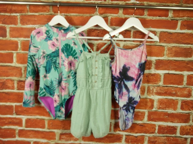 Girls Bundle Age 7-8 Years M&S Miss Evie Summer Set Swimsuit Playsuit Kids 128Cm