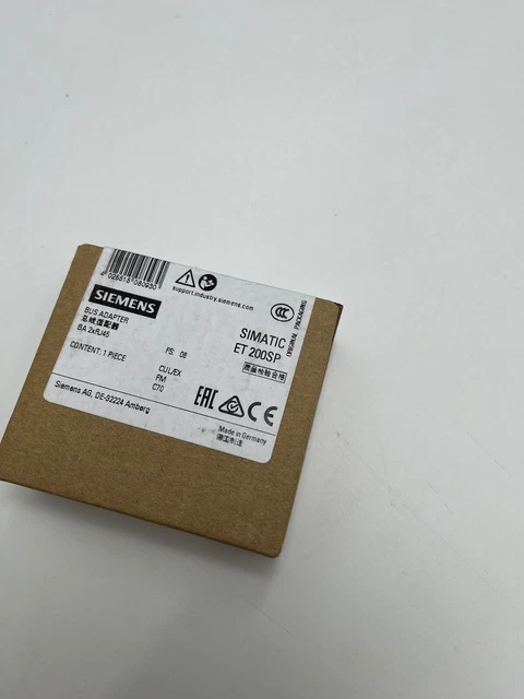 Siemens 6ES7 193-6AR00-0AA0 adattatore bus nuovo in scatola sigillata