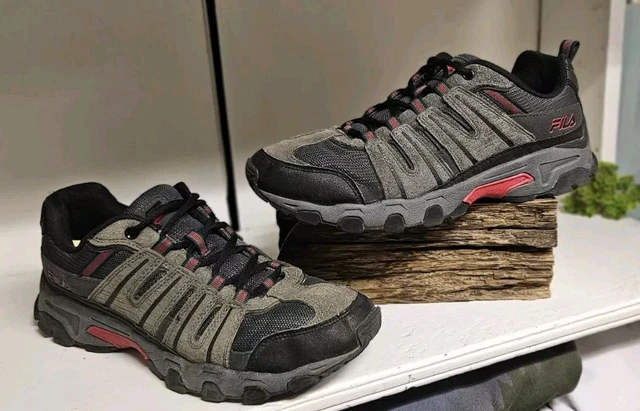 FILA WESTMOUNT GREY Black Red Suede LeatherHiking Sneakers Mens 10 Shoe 1QM00005 22.00 PicClick