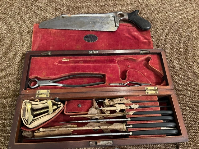 Civil War Amputation Complete Kit w/ Extras.  V.W. Brinckerhoff Surgical & Denta
