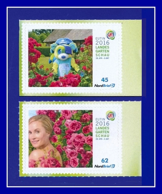 Privatpost NordBrief - Landesgartenschau EUTIN 2016 - Satz - postfrisch **