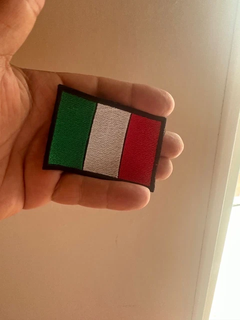 Bandiera Italia Toppa Toppe Patch Ricamata 13x2,5cm Racing Moto