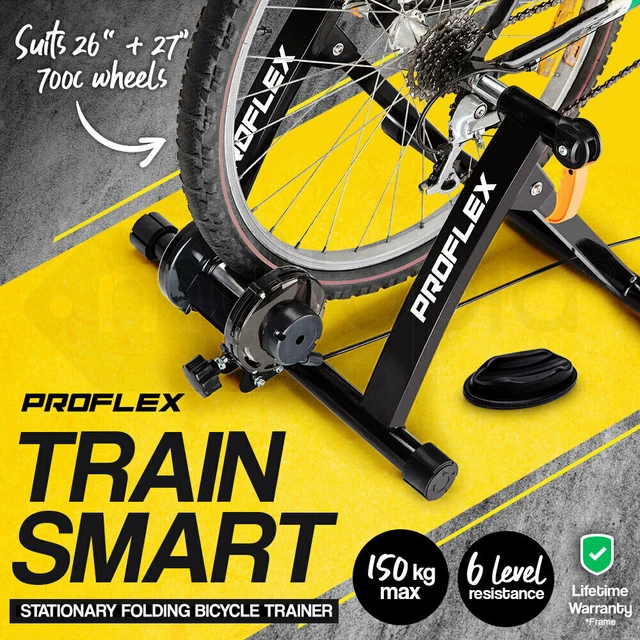 PROFLEX Indoor Bicycle Trainer - Bike Cycling Stationary Magnetic Stand Training