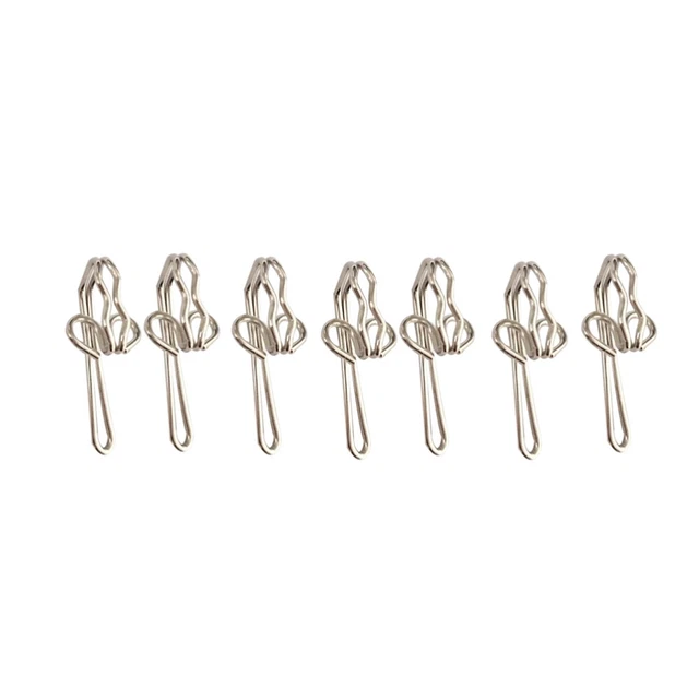 100 pz ganci per tende placcati in acciaio inox - tende clip doccia
