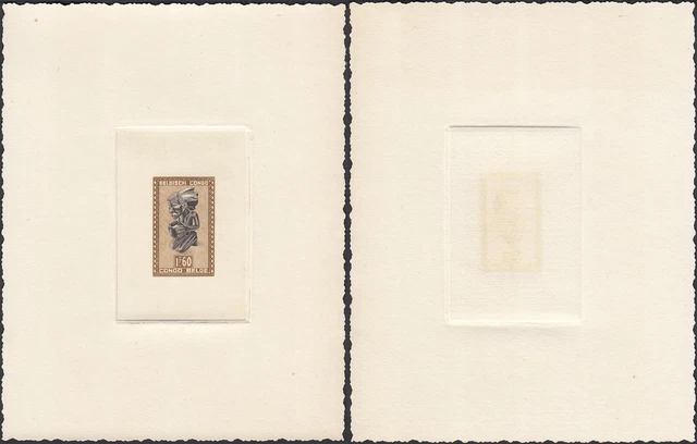 Belgian Congo 1947- Artist Proof. Bel. Cat. Nr.: 286 B.  "Mask"... (EB) AR-01065