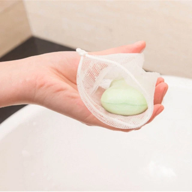 de savon Bouche de paquet Outil de nettoyage de lavage Filet moussant de savon 8
