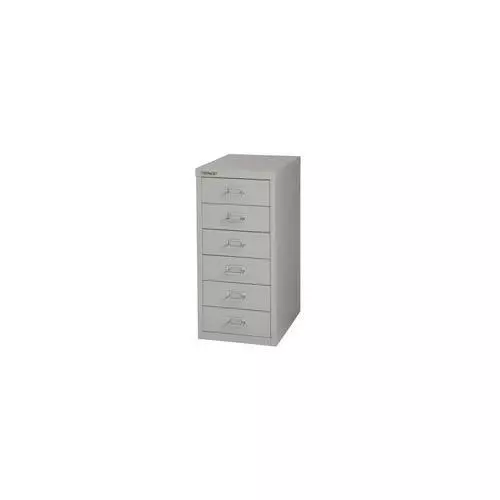 H296NL-073 Bisley Multi-Drawer Cabinet 29" 6 Drawer Non-Locking Grey 29/6