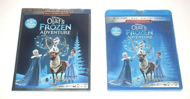 DISNEY OLAF'S FROZEN Adventure Blu-Ray DVD Digital Code Includes 6 ...