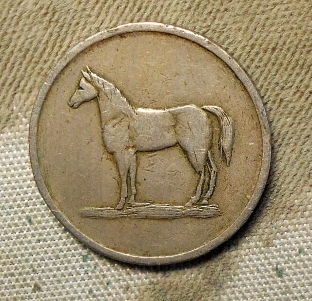 S.F. (CA), W. Otto, Slot Machines   (Big Ol’ Horse). Copper nickel, 21mm, vf+