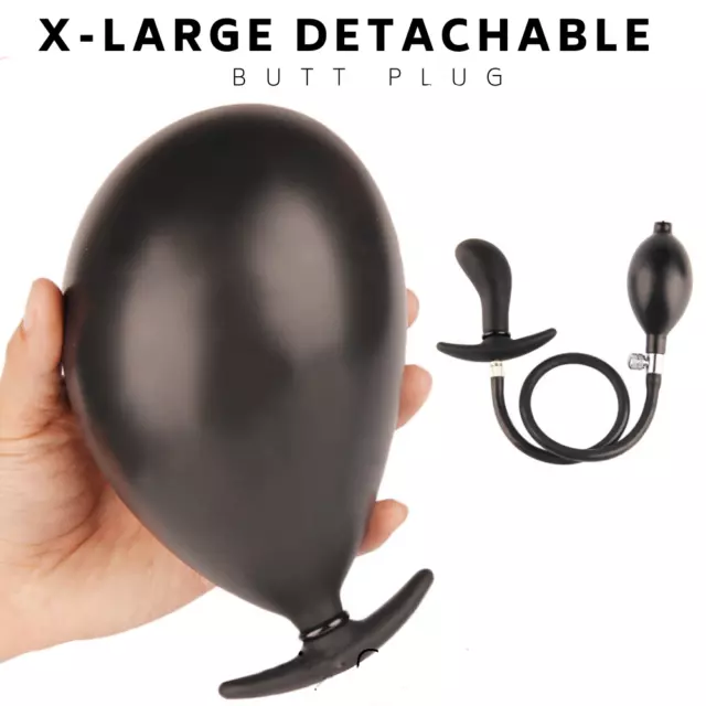 Large-Inflatable-Male-Prostate-Anal-Butt-Plug-Dildo-Pump-for-Men-Women-Lubricant