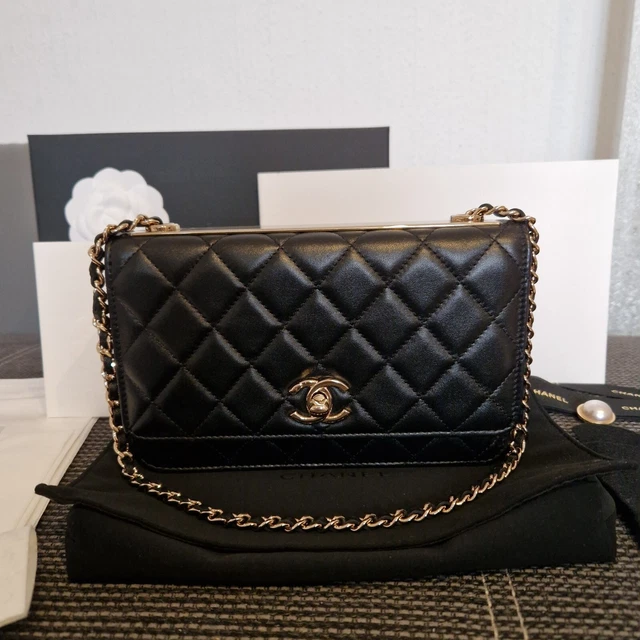 Chanel Trendy CC Wallet on Chain WOC Tasche + Shaper schwarz NEU im Fullset!