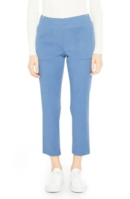 THEORY Treeca Ts Drape Cotton Blend Crop Pants MSRP $275 Size 6 # 30A 631 NEW