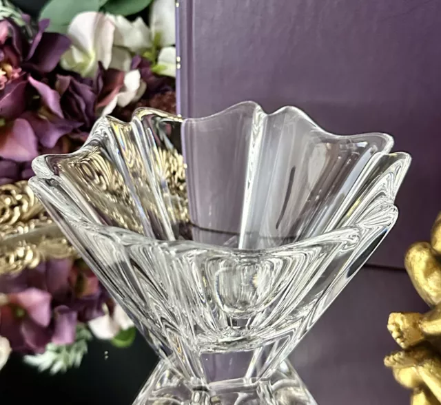 Crystal Orrefors Orion Candle Holder Bowls etched "Neiman Marcus" - 2 * 3