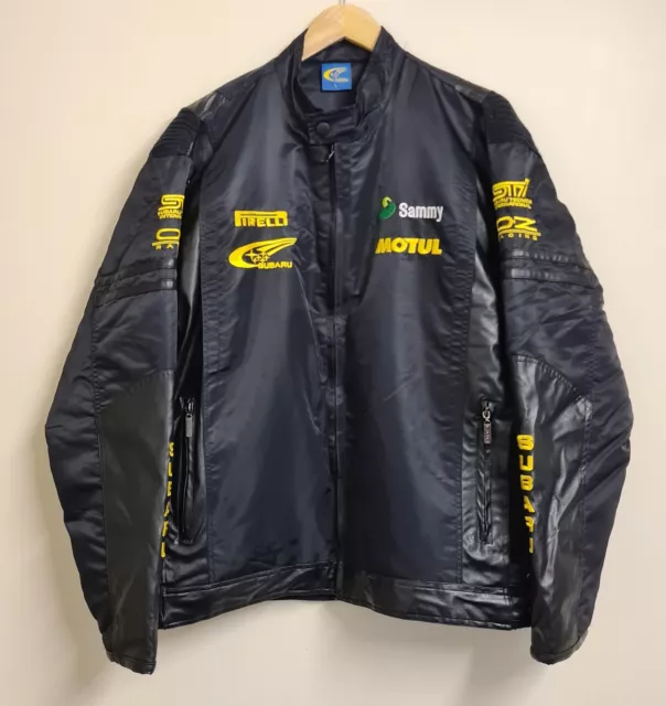 Subaru Tecnica International Racing World Rally Team Black Jacket Men Size Large