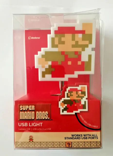 SUPER MARIO BROS Usb Light Official Nintendo Gadget  20 cm cavo
