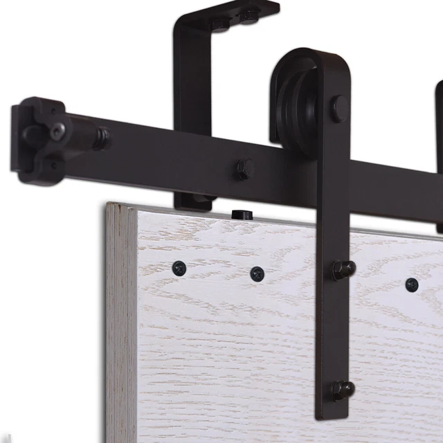 4-20FT Ceiling Mount Sliding Barn Door Hardware Closet Track Kit Single/Double