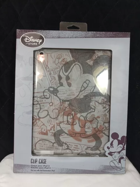 Disney Store Mickey Mouse IPad 3 3rd Generation Clip Case Open Box
