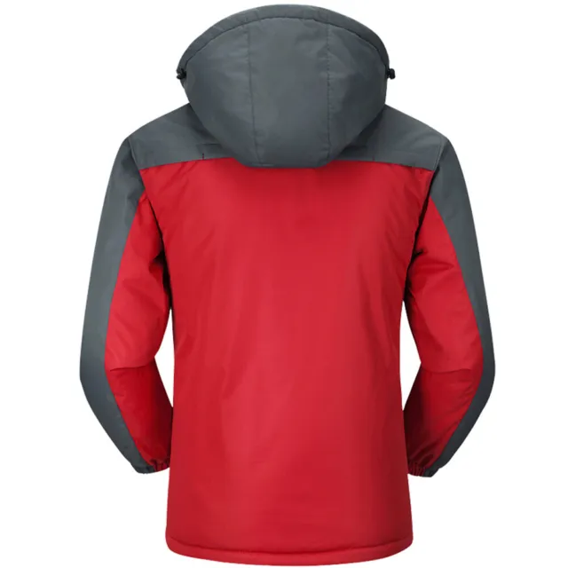 Men's Winter Windproof Fleece Lined Jacket Outwear Waterproof Warm Jackets Coats 7