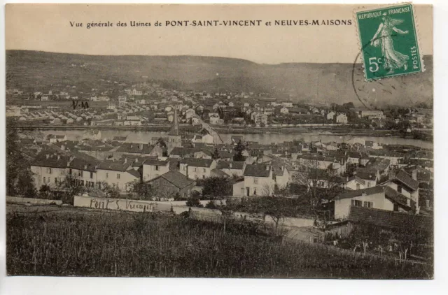 PONT SAINT VINCENT - Meurthe et Moselle - CPA 54 - view from factories