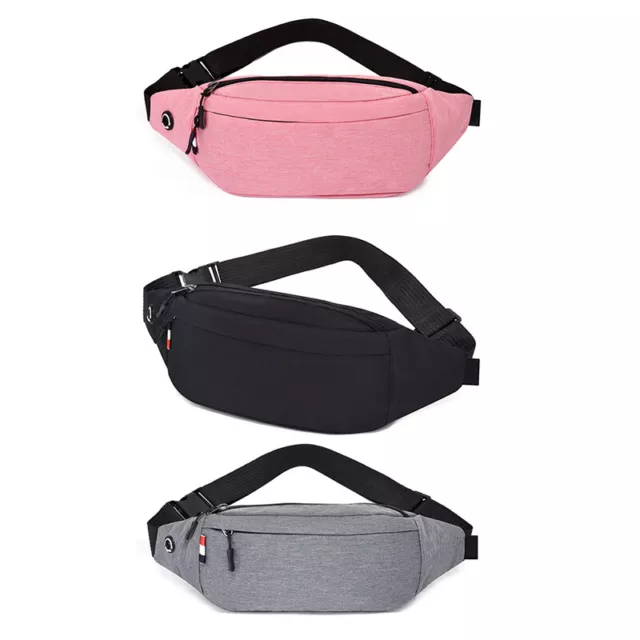 Men Male Waist Bag Pack Grey Casual Functional belt bag Large Belt Pouch Phone