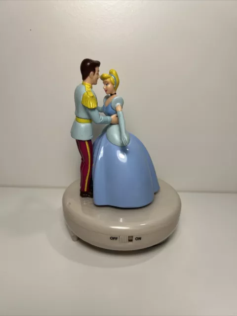 vintage Disney Cinderella and Prince Charming Rotating dancing toy