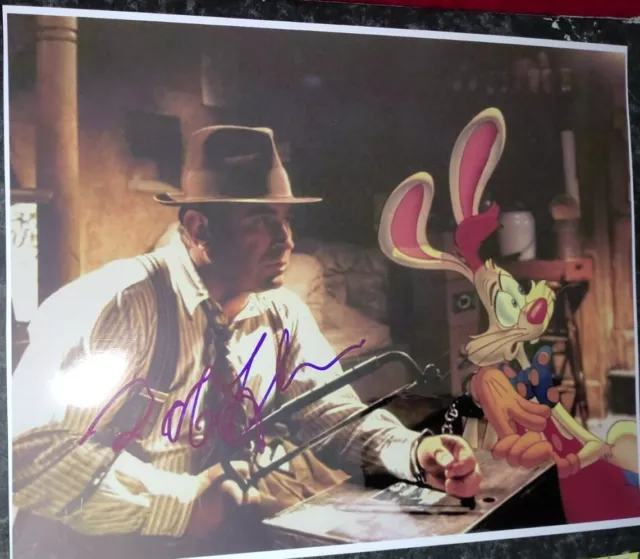 Bob Hoskins AUTOGRAPHED 10X8 PRE-PRINT PHOTO