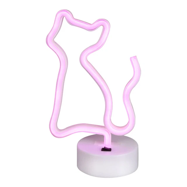 CAT DECOR LED Neon Night Lamp Home Lights Decoration Lovers £14.99