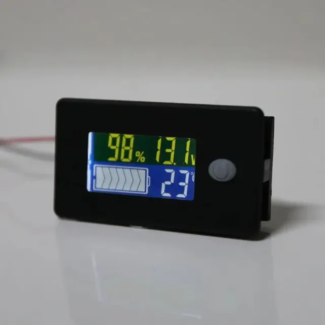 Mini Batterie Ladeanzeige Kapazität Voltmeter Staubdicht Wasserdicht LCD 12V-72V