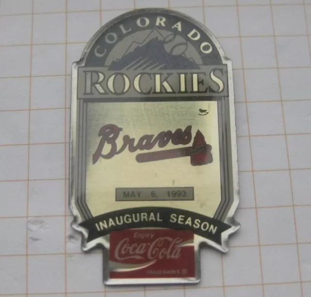 COCA-COLA / MLB COLORADO ROCKIES / LOS ANGELS DODGERS   ... Baseball Pin (106a)