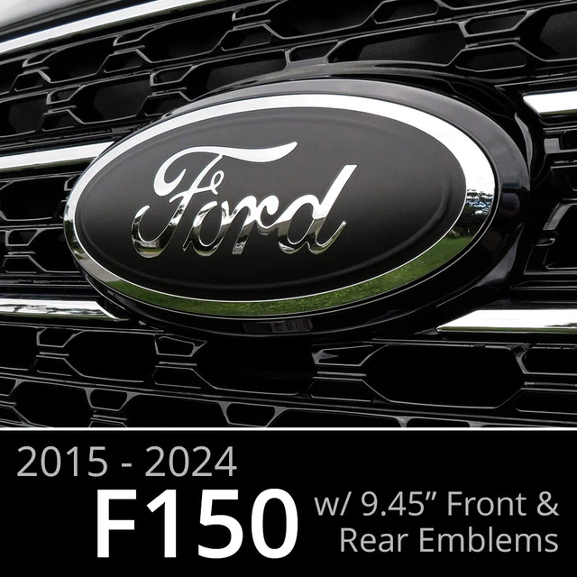 BOCADECALS 20152024 FORD F150 Emblem Overlay Insert Decals Matte Black