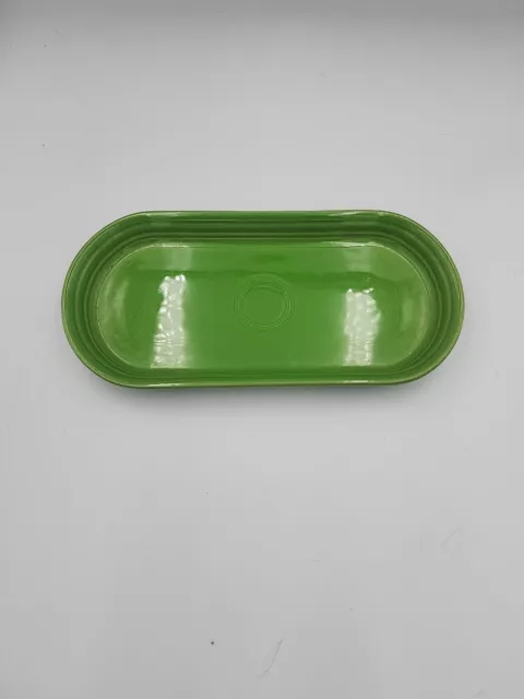 Fiestaware Shamrock SpribgGreen Bread Tray Oval FIESTA 12” Utility Serving Plate