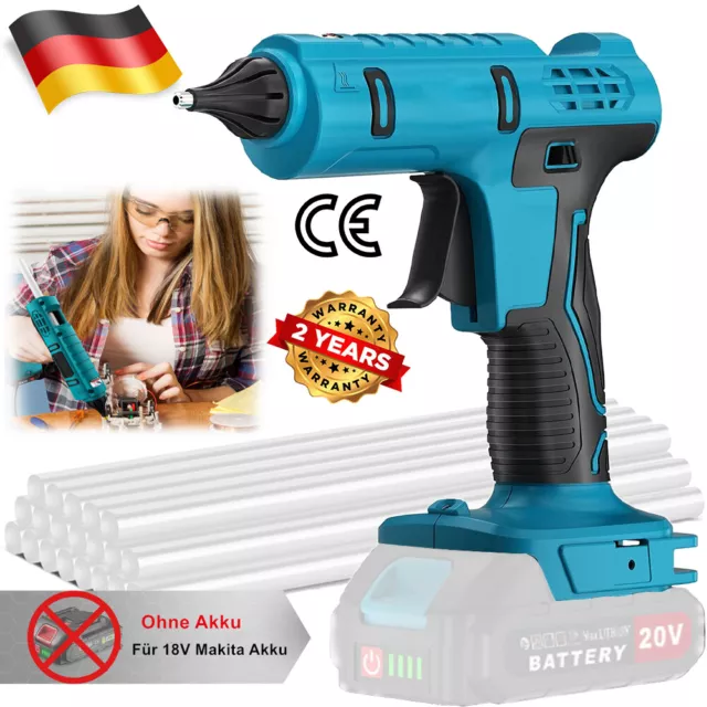 Für 18V Makita Akku Heißklebepistole Heissklebepistole DIY Bastel Pistole 260℃