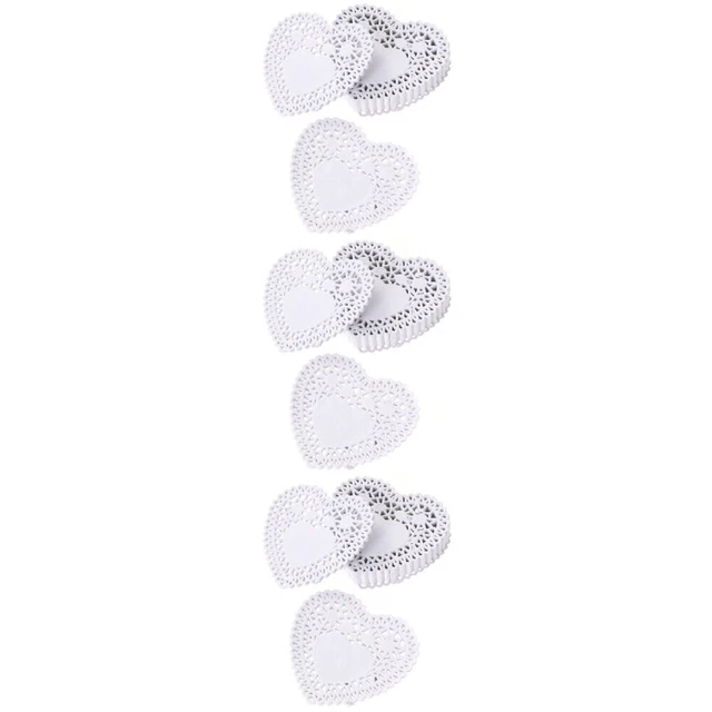 3 mantas de boda corazón mantas de encaje de papel mantas grandes mantas de boda