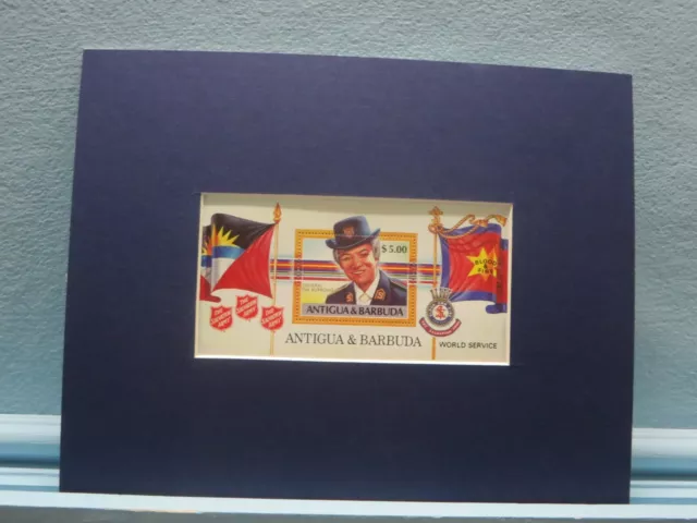 The Salvation Army & General EVA Burrows & Souvenir Sheet from Antigua & Barbuda