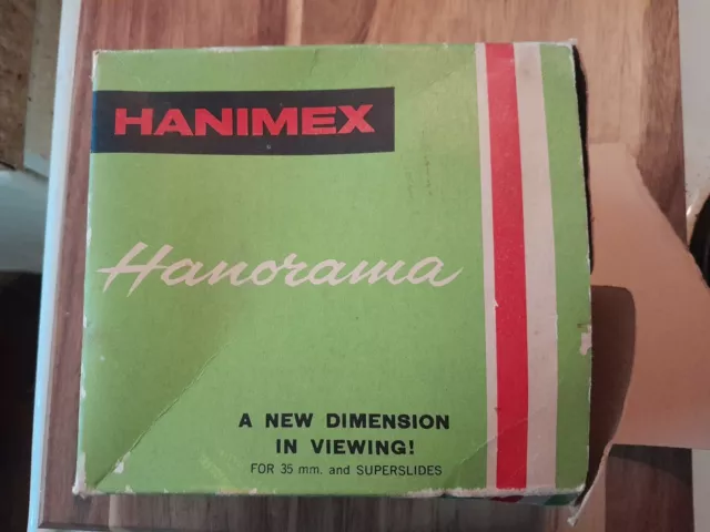 Vintage Slide Viewer Hanimex Hanorama For 35mm And Superslides With Box
