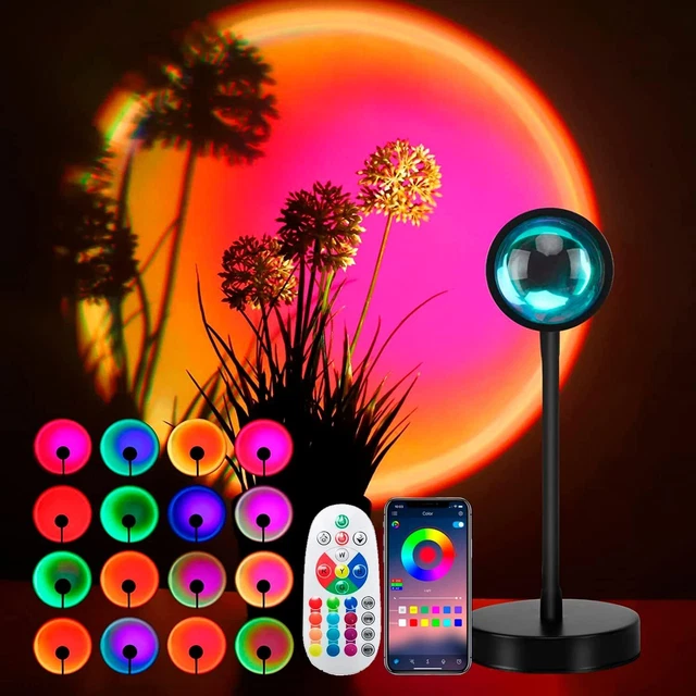 SUNSET PROJECTOR PROJECTION USB Atmosphere LED Desk Lamp Home Decor