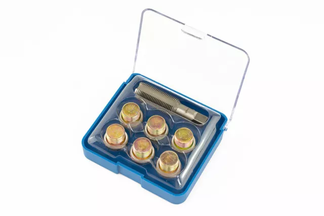 ASTA 17mm Oil Pan Drain Sump Plug Key Thread Repair Tool Kit Set TOOLS