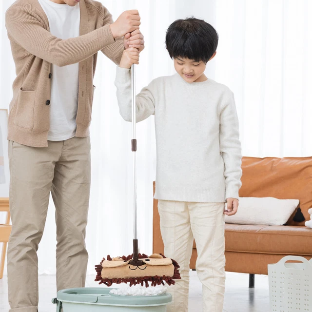 Qyebavge Ensemble De Nettoyage pour Enfants - Balai Amovible, Vadro