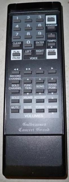 Gulbransen Concert Grand Remote Control Vintage Digital Replacement