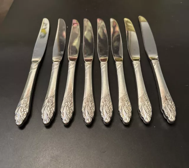 oneida silverplate Evening Star Set Of 8 - Dinner Knives