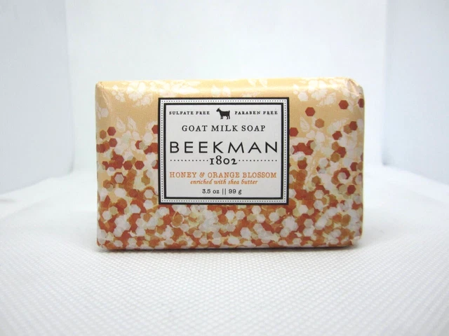 Jabón de leche de cabra Beekman 1802 miel y azahar azahar 3,5 oz.