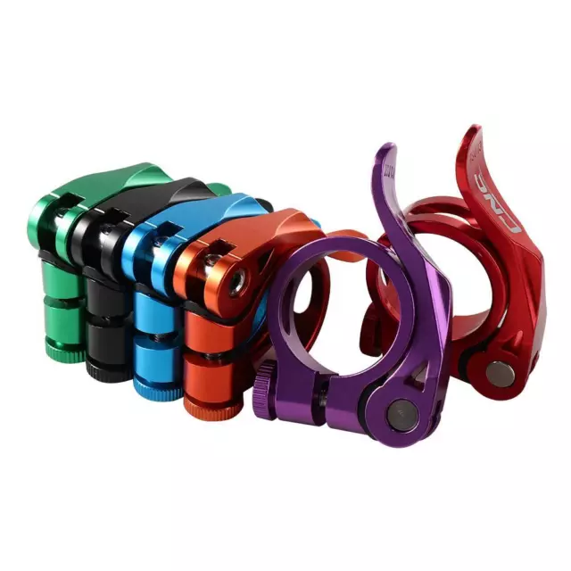 Bike Seat Post Clamp Aluminum Seat Tube Bicycle Seat Clamp Quick Release Clamp