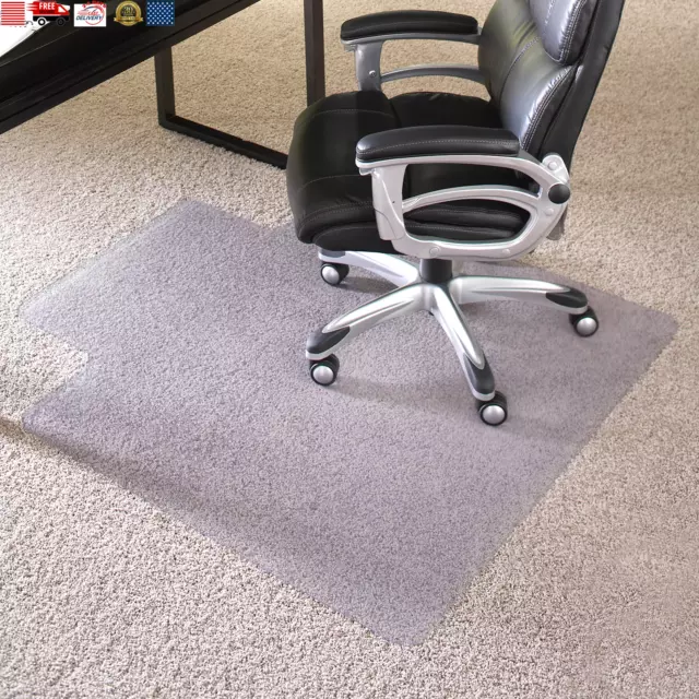 ES ROBBINS Chair Mat for High Pile Carpet, 45 x 53 With Lip, Clear-Free Shipping