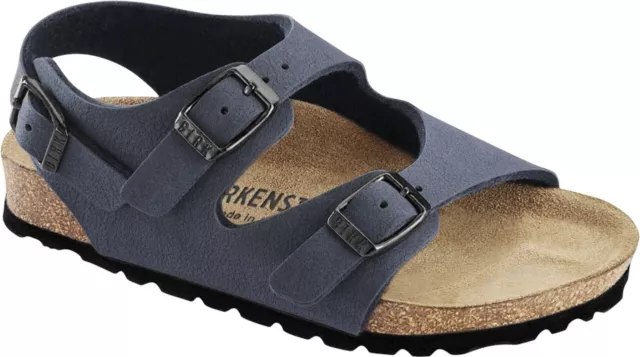 Birkenstock Roma Kids Nubuk Navy mit Fersenriemen Gr. 32 schmale Weiote