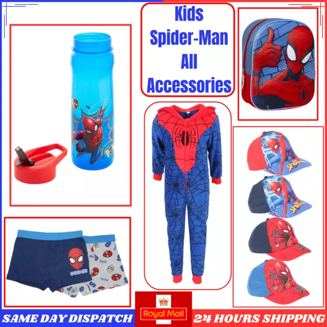 Kids Water Bottle Spiderman BPA Free Backpack Character Rucksack All Accessories