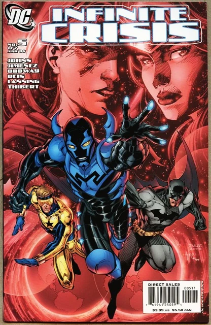 Infinite Crisis #5-2006 nm- 9.2 Jim Lee cover 1st Jamie Reyes as Blue Beetle
