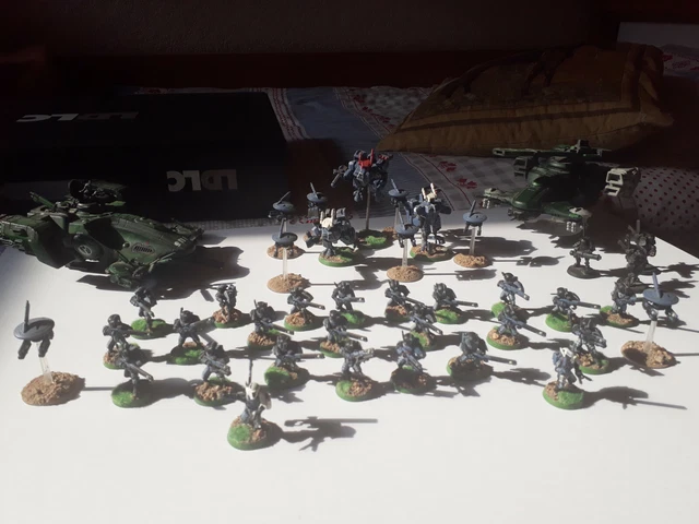 Armée Tau Warhammer – Figurines Partiellement Montées/peintes